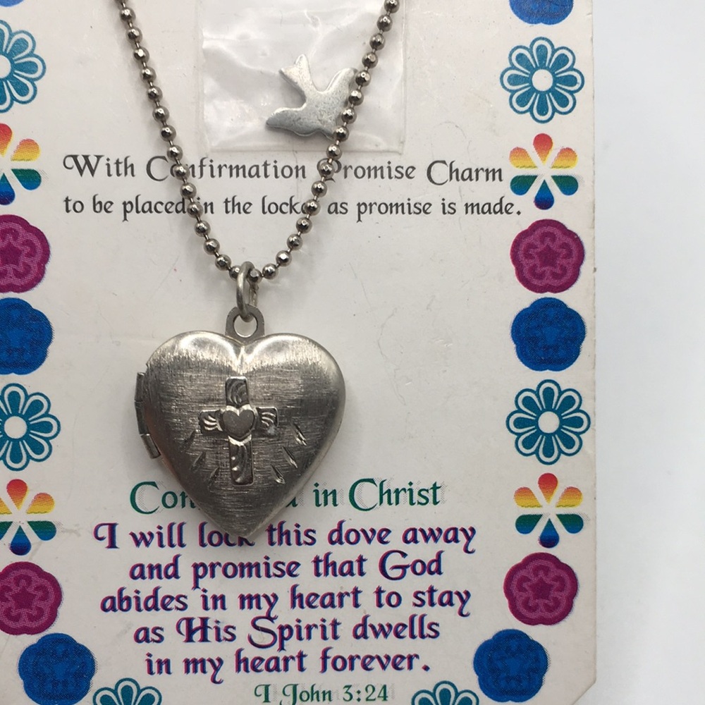Promise Lock It Keepers, Heart Locket Promise Charm Pendant Necklace